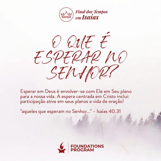 Post “O que é esperar no Senhor?” para IHOP Português